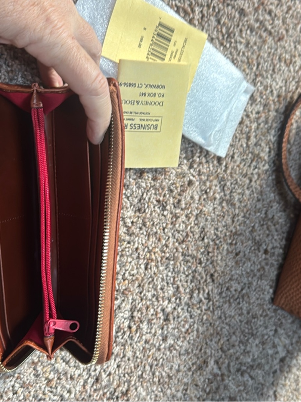 Dooney & Bourke-Shannon Small Honey Tote Bag with Matching Wallet - Picture 3 of 4